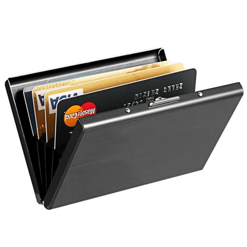 Carefully Selected Stainless Steel Card Holder High-End Metal Men's And Women's Anti-Magnetic And Anti-Theft Wallets For Dad Mini