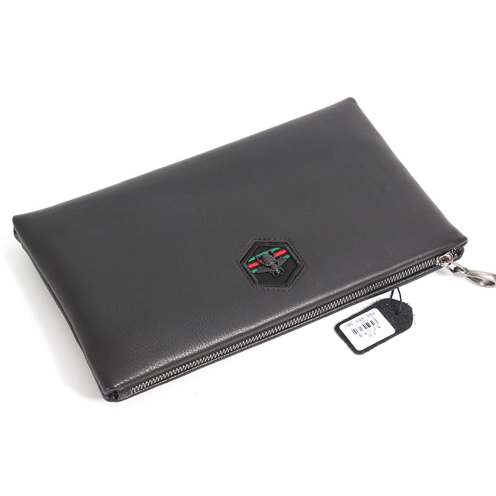 Business Genuine Leather Men's Clutch Bag Top Layer Cowhide Casual Envelope Bag Multi-layer Wear-resistant Men's Clutch Bag