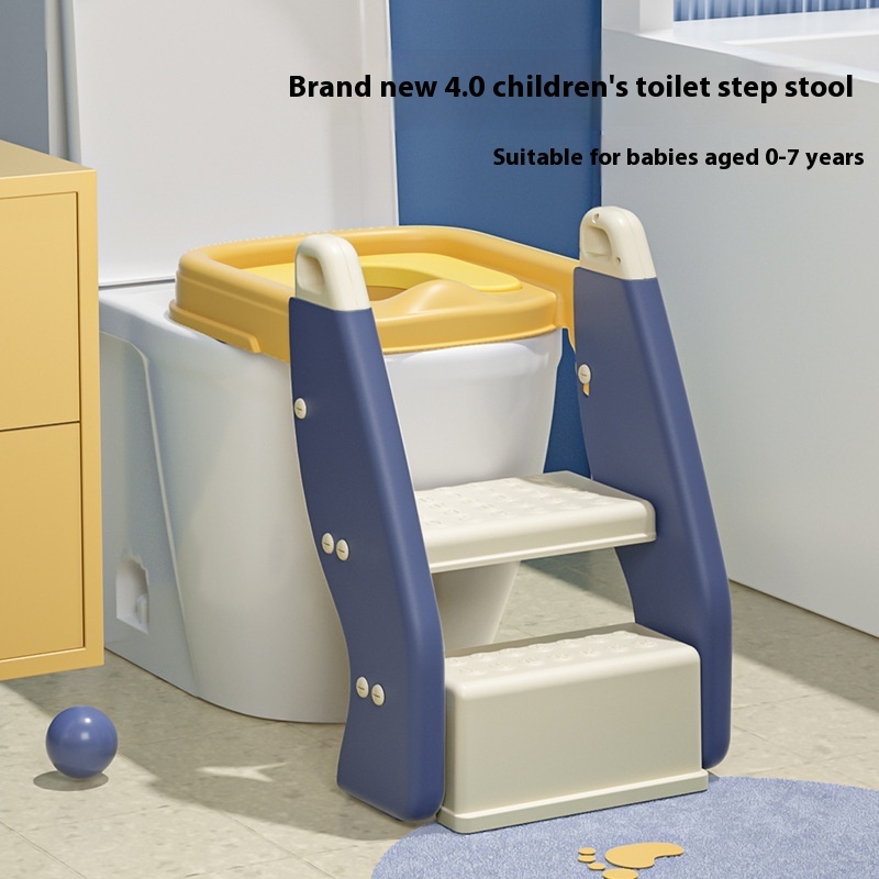 Children's Toilet Stair Type Baby Girl's Foot Stool Men's And Children's Toilet Ladder Rack Baby Toilet Ring Stool