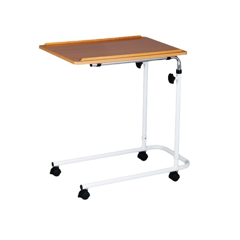 Nursing Home Elderly Care Table Adjustable Nursing Bedside Table With Wheels Elderly Fixed Bedside Table