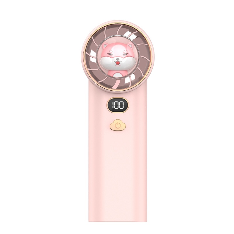 K7 Turbine Handheld Fan USB Mini Small Fan Outdoor Portable Dual Battery Long Endurance Handheld Fan