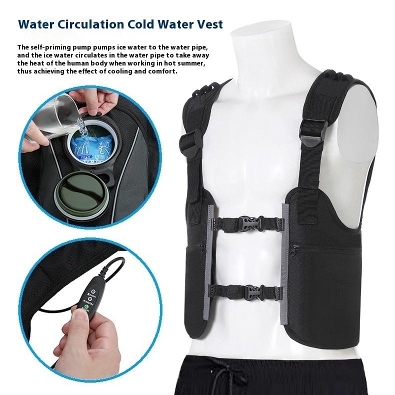 Summer Cooling Air Conditioning Clothing Water-cooled Vest Water Circulation Refrigeration Vest Cooling Vest Refrigeration Air Conditioning Water-cooled Clothes