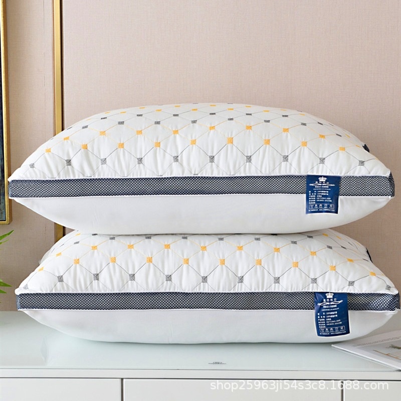 Direct Sale Special Price Three-dimensional Quilted Compression Pillow High Elastic Fluffy Soft Pillow Core Single Adult Medium And High Pillow Core