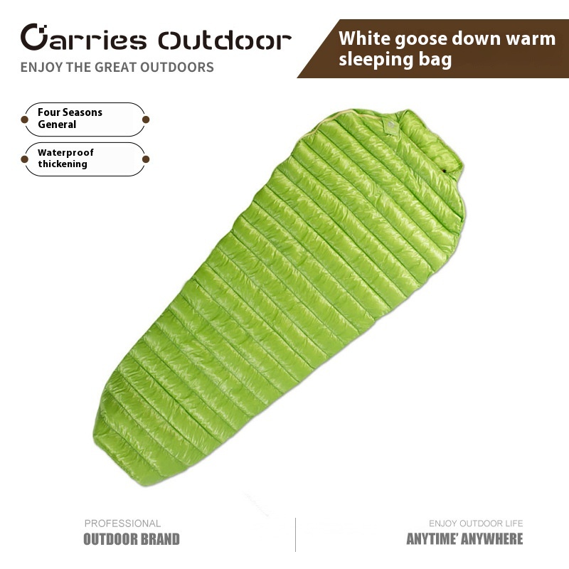 Down Sleeping Bag Adult Outdoor Camping Mountaineering White Goose Down Sleeping Bag Warm Camping Can Be Spliced Down Sleeping Bag