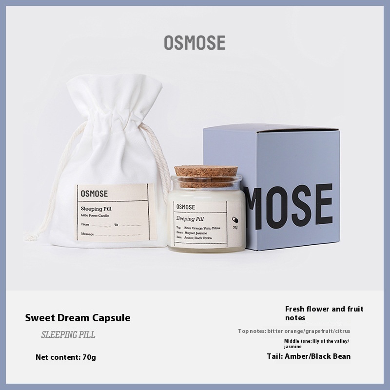 Osmose香薰蜡烛室内卧室香氛蜡烛风小众生日节日礼物伴手礼 - 5
