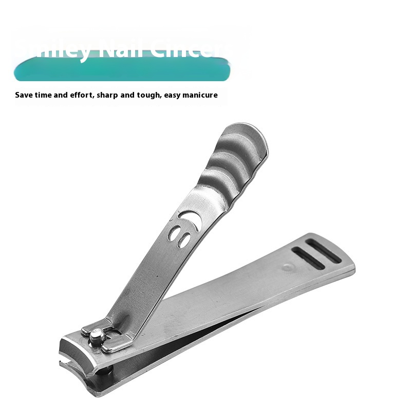 SSmiley Face Nail Clippers Anti-splash Nail Clippers Creative Manicure Tools Single Stainless Steel Nail Clippers