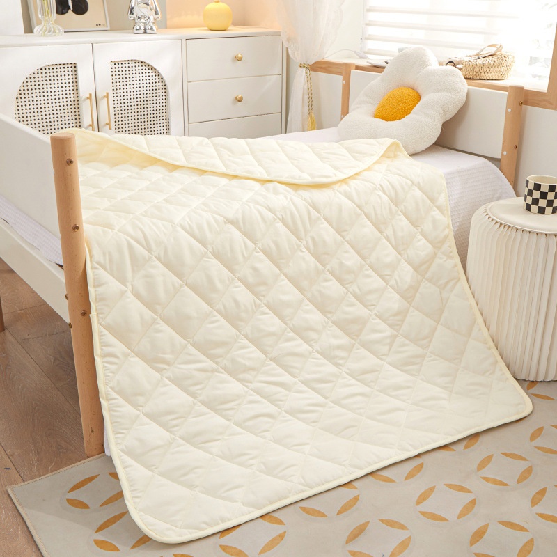 Pure Color Full Quilted Brushed Quilt Simple Series Student Dormitory Office Chair Home Living Room Sofa Summer Cool Quilt