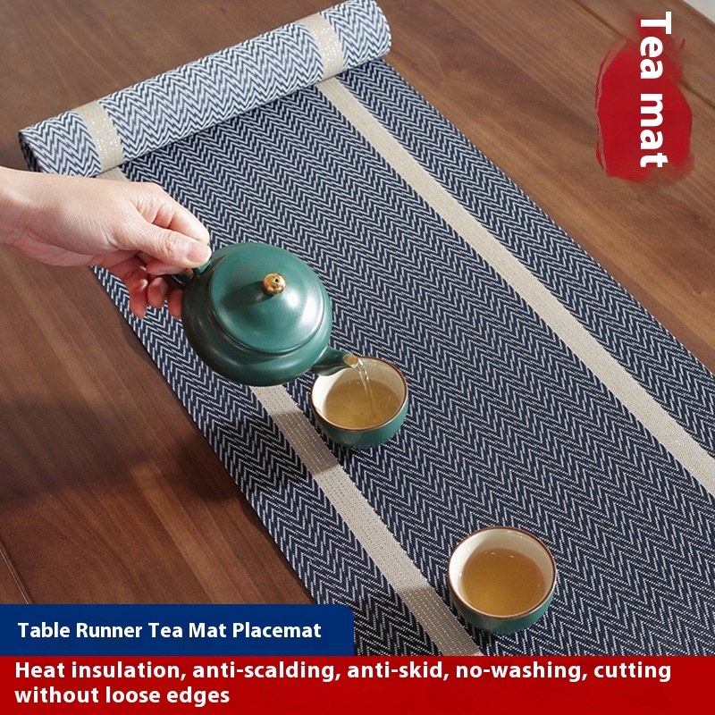 Table Flag Chinese Style Zen Tea Table Fabric Long Strip Simple Modern Tea Table Waterproof Tea Table Cloth Tea Flag Mat
