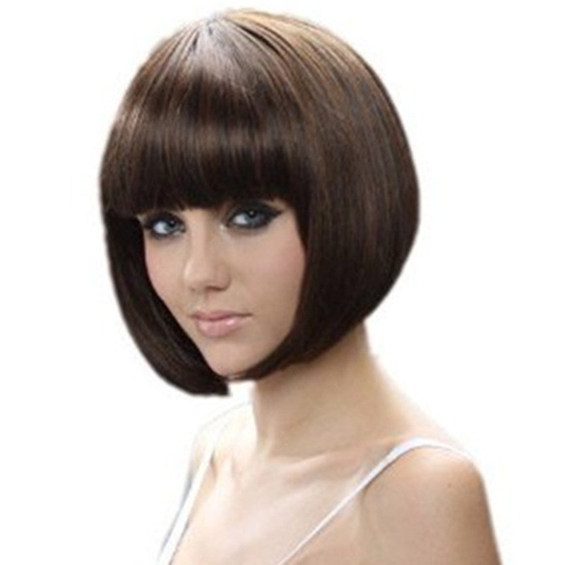 Fashionable Direct Selling Wigs For Women, Face-shaping Short Hair, B O B O Students, European And American Brown Hairstyles