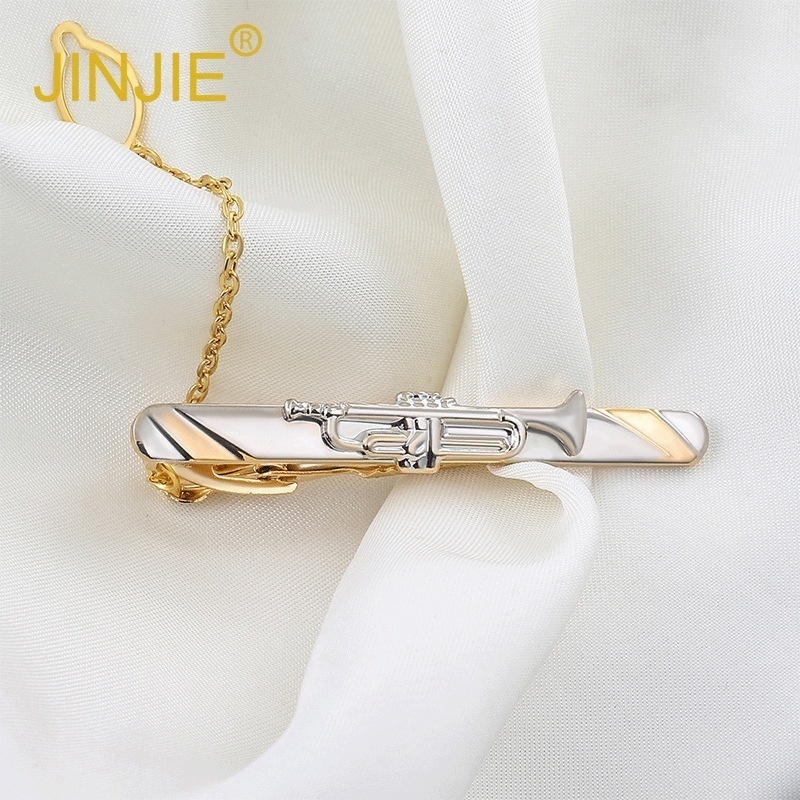 Electroplating Small Metal Men's Tie Clip Fashion All-match Tie Clip