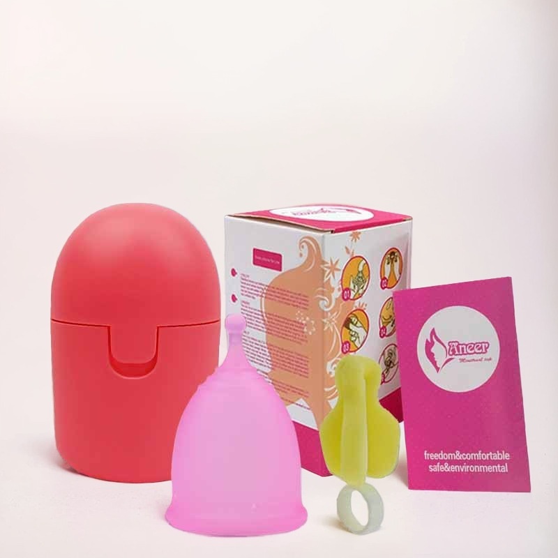 Silicone Menstrual Cup Can Be Sterilized In High Temperature PPStorage Boxtead Of Sanitary Napkin Aunt Cup