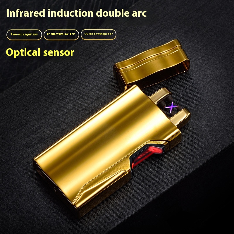 HB873 Infrared Induction Double Arc Lighter Rechargeable Lighter Personality