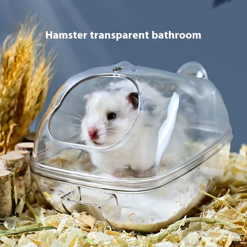 Hamster Bathroom And Toilet Dual-purpose Nest Golden Bear Bath Tub Bath Sand Urine Sand Anti-splash Hamster Supplies