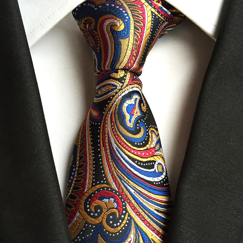 Polyester Paisley Men's Tie Cashew Flower Suit Tie