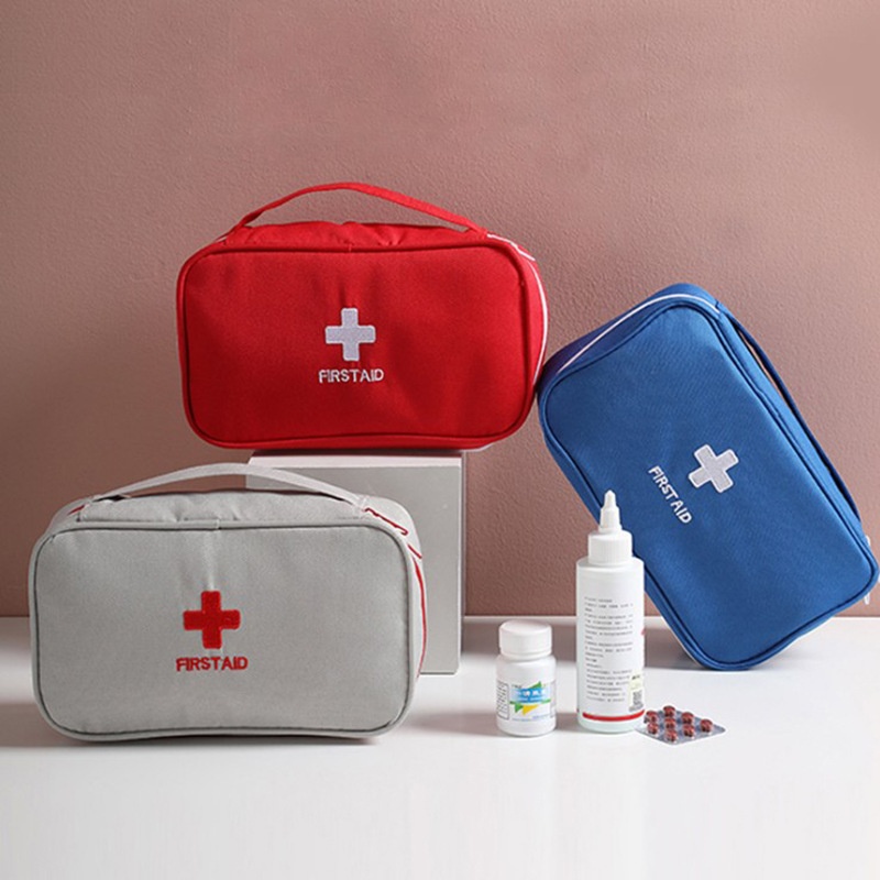 Korean Fashion Travel Portable Portable First Aid Medical Kit Medicine Sorting Sundries Classification Large Storage Bag