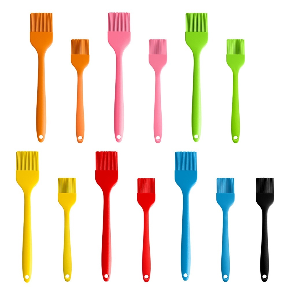 Silicone Oil Brush Household Integrated Barbecue Brush Silicone Baking Tools Food Grade High Temperature Resistant Silicone Brush