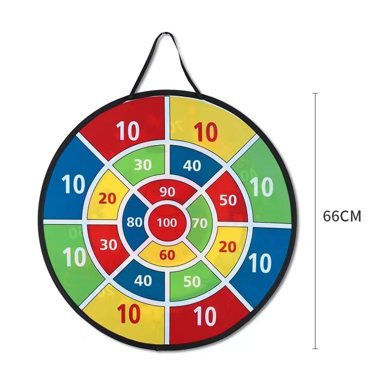 Children's Sticky Ball Dart Plate Steel Ring Foldable Dart Throwing Sticky Ball Plate Parent-child Game Toy