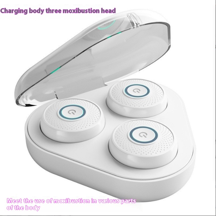 Moxibustiontrument Smart Moxibustion Box Graphene Household Rechargeable Smoke-free Steaming Portable Moxibustion Patch Warm Moxibustion Fumigationtrument