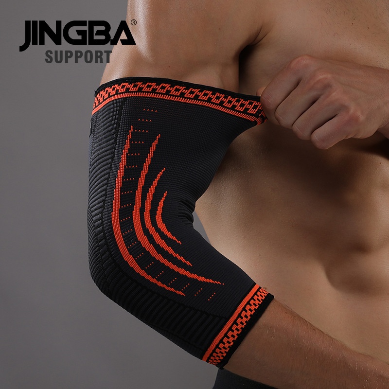 JINGBAElbow Pads Dumbbell Weightlifting Fitness Thickened Protection Basketball Adult Sports Outdoor Protective Gears