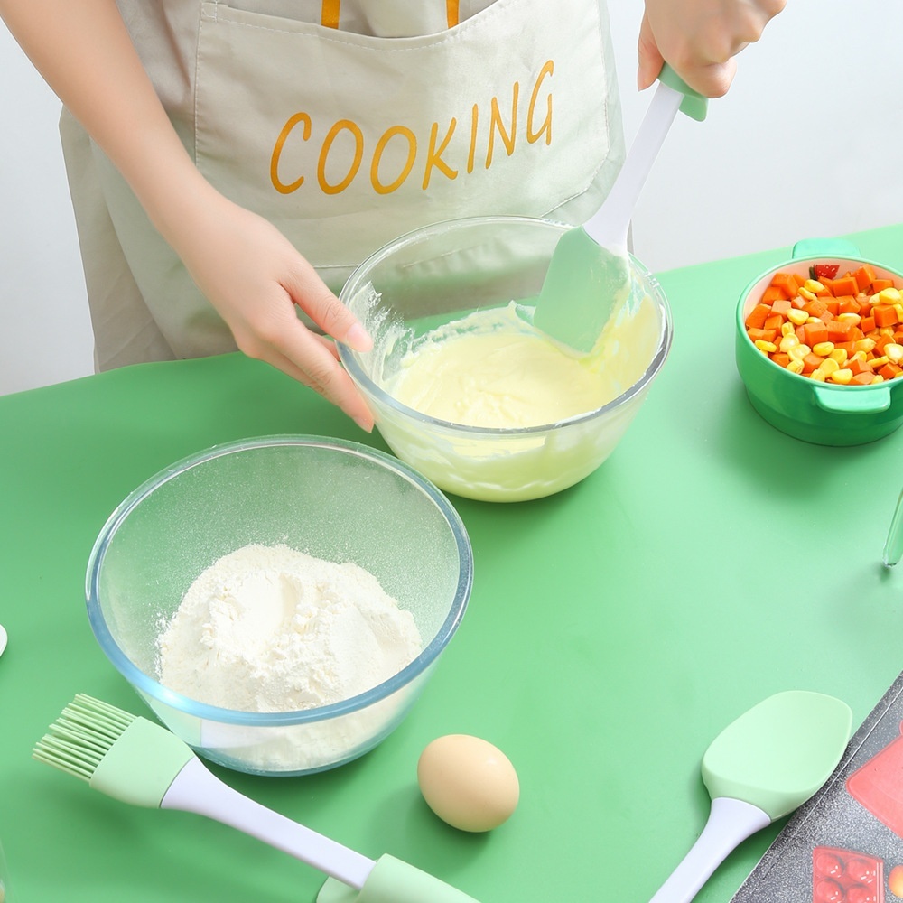 Silicone Scraper Barbecue Brush Kitchen Baking Tools Butter Scraper Silicone Oil Brush Cream Scraper