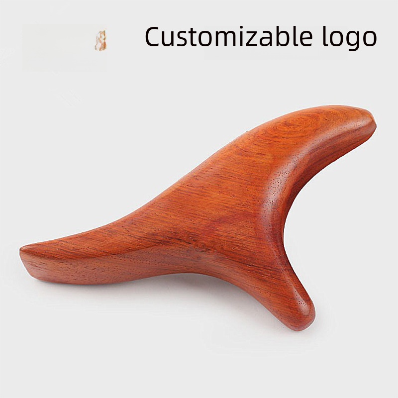 Rosewood Triangular Bird Massager Three-prong Massager Acupuncture Stick Scraping Meridian Equipment