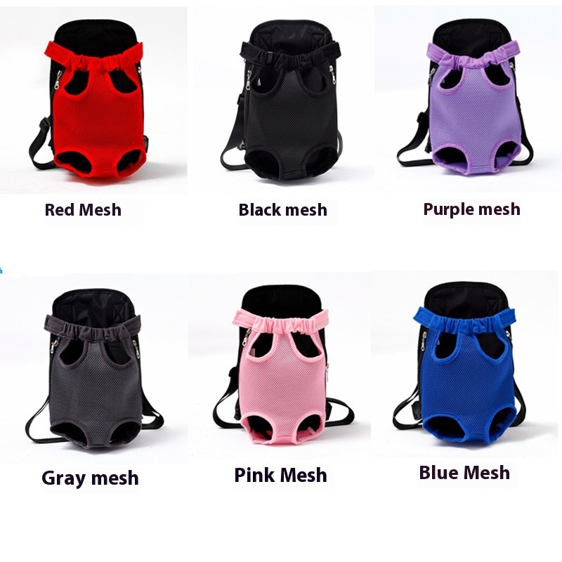 Pet Bag Cat Dog Backpack Pet Breathable Chest Four-legged Backpack Pet Travel Mesh Backpack