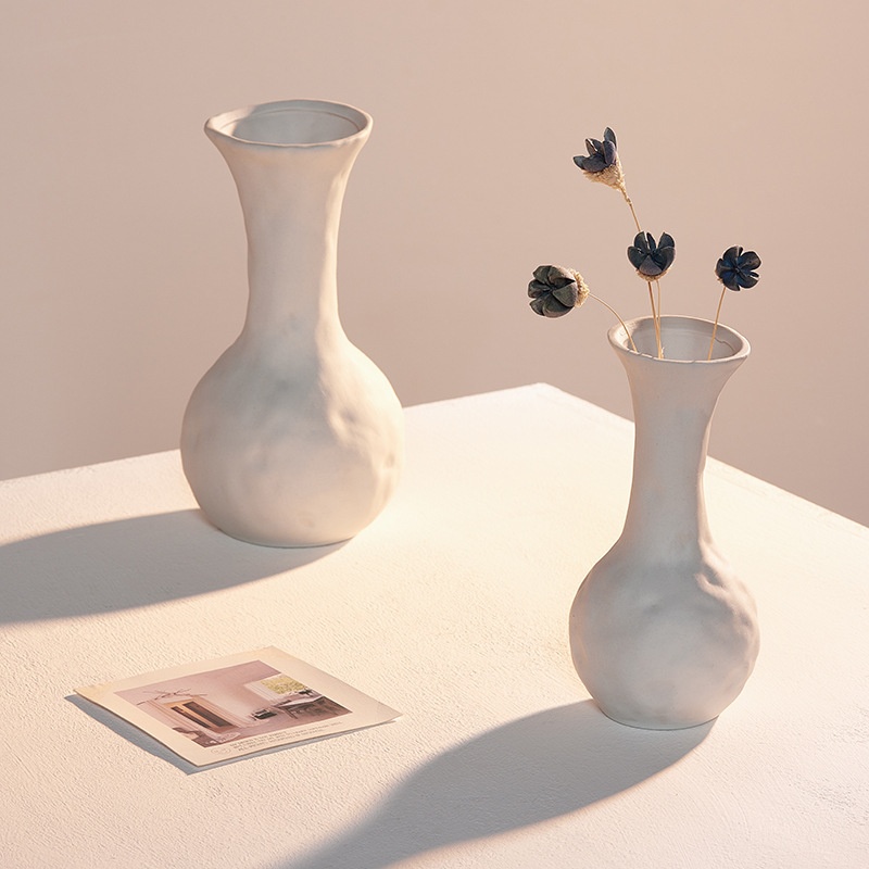 Nordic Unglazed Ceramic Vase Dried Flowers Homestay Decoration