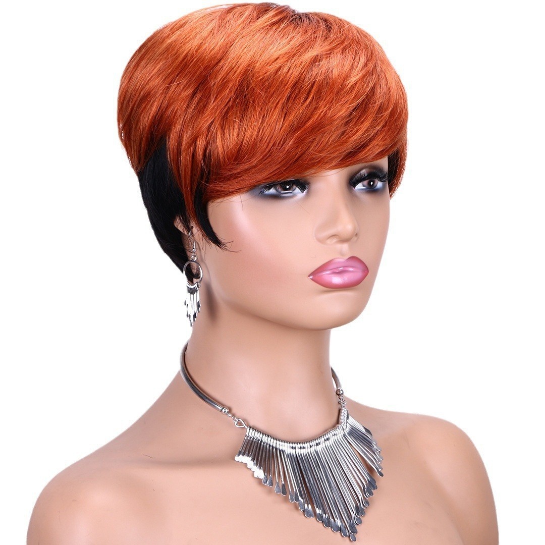 Elf Wig African Short Partial Mechanism Headgear Wig Pixie Wigs Xuchang In Stock