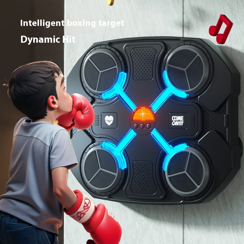 Children's Music Boxing Target Home Electronic Reaction Target Rhythm Trainer Decompression Toy Boy Gift