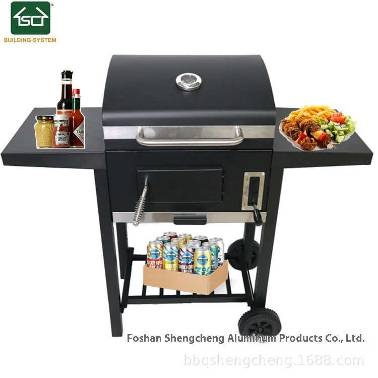 Outdoor Home Patio Camping American-Style Thickened Smokeless Charcoal BBQGrill