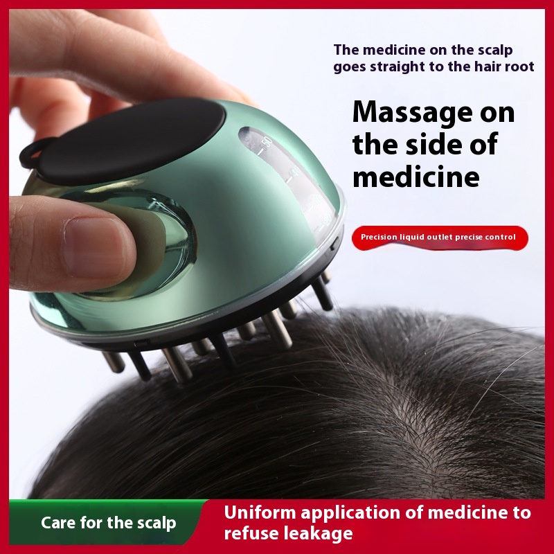 Manual Liquid Guide Comb,Scalp Applicator,Essence Press Directly To The Hair Root,Roller Ball Massage Comb,Essential Oil Introducer