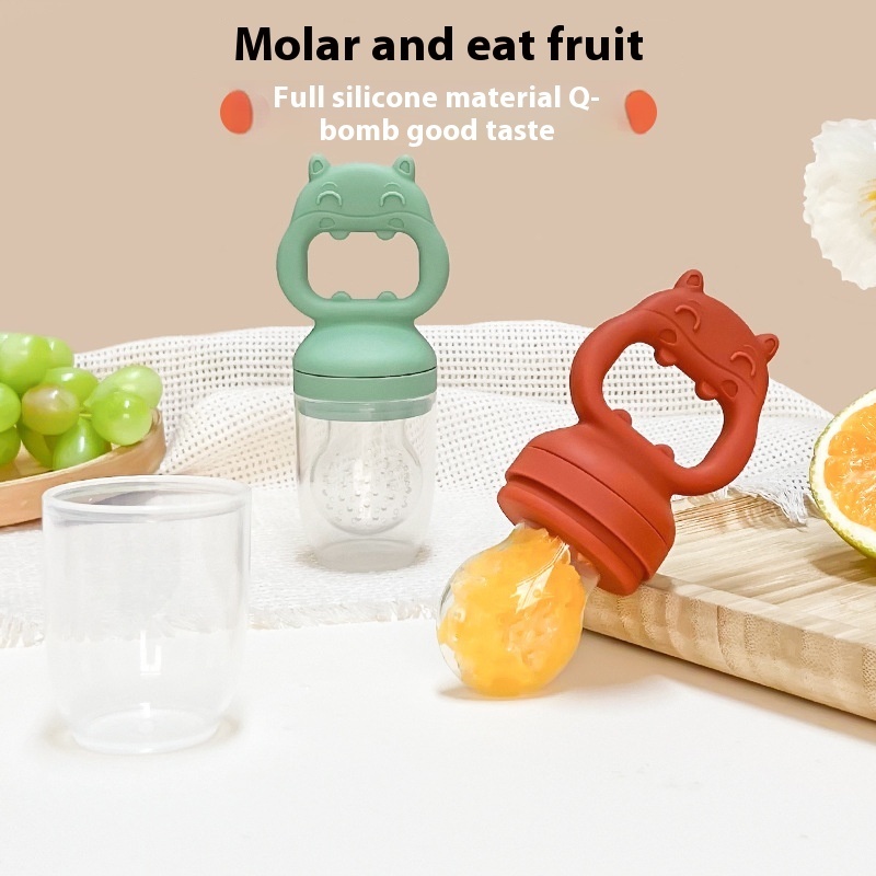 Baby Fruit Juice Food Feeder Full Silicone Chew Bag Net Bag Baby Pacifier Teether Fruit And Vegetable Fun