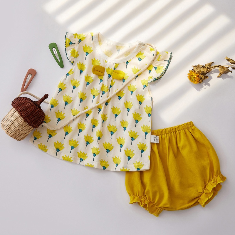 Girls Baby Spring Korean Children's Clothing Baby Clothes Outing Clothes Lace Girls Skirt Children Girls Skirt Summer