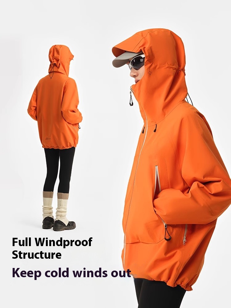 [Mountain Shell] Bo Xihe Outdoor Windproof Charge Clothing Women's Autumn Waterproof Hard Shell Mountaineering Clothing Men's