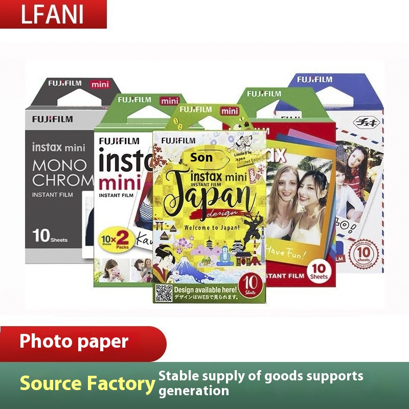 Fujitant Photo Paper Mini7c/8/9/25/90/11 White Edge Photo Paper Film Camera