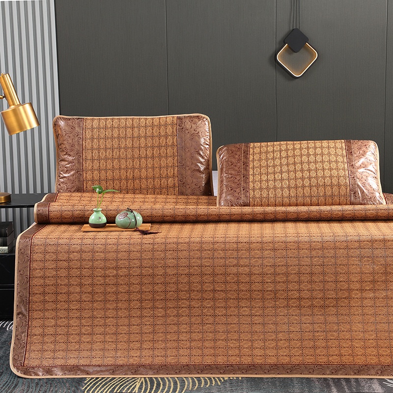 Summer Household Ice Silk Mat Three-piece Set Single Dormitory Single Seat