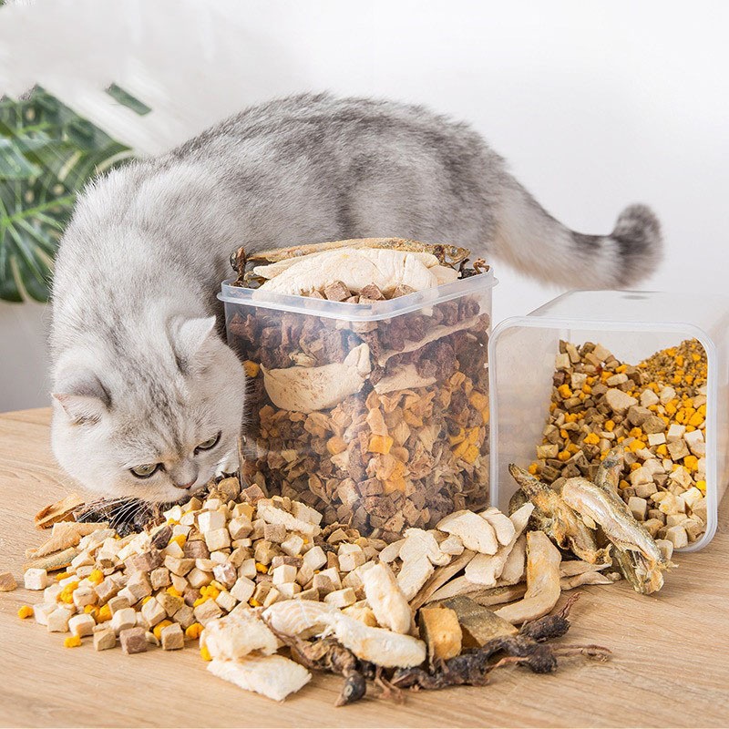 Cat Snacks Gift Pack Cat Chicken Quail Freeze-dried Kitten Nutrition Small Fish Dried Dog Snacks Freeze-dried Meat500g