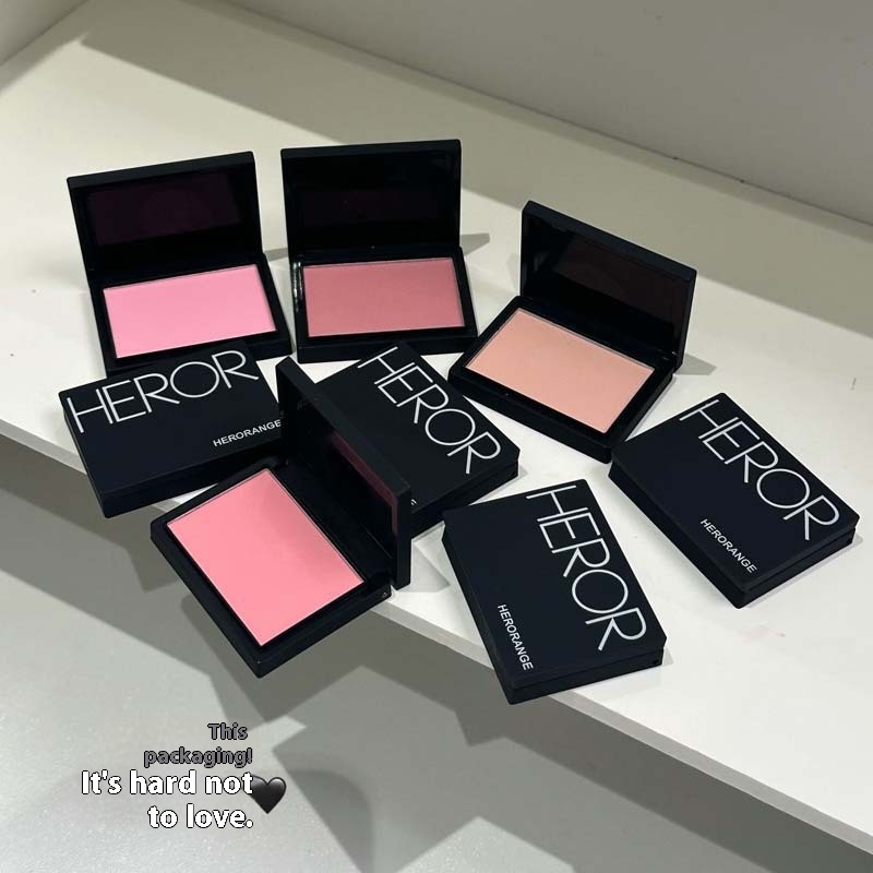 HERORANGE ~ Light If Light Transparent Monochrome Blush Natural Nude Makeup Vigor Girl Low Saturated Matte Repair Rouge