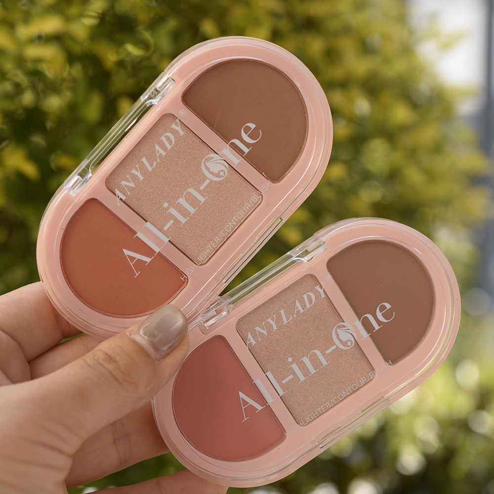 Export [ANYLADY] 8475 Three-color Blush High-gloss Makeup Combination