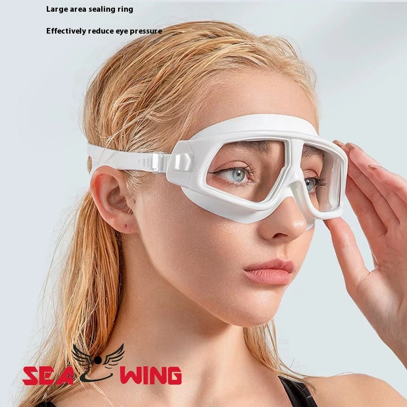 Adult Silicone Large Frame Swimming Goggles Anti-fog Myopia Swimming Goggles Sports Children Diving Goggles Swimming Goggles