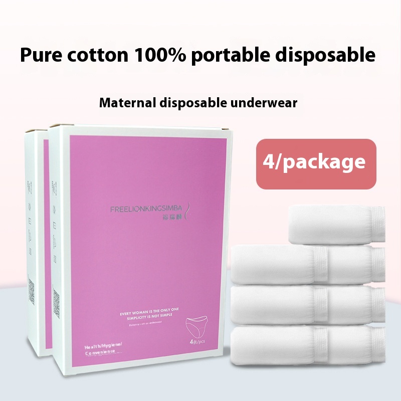 Disposable Pure Cotton Underwear No-wash Women's Special Maternity Supplies Sterile Briefs