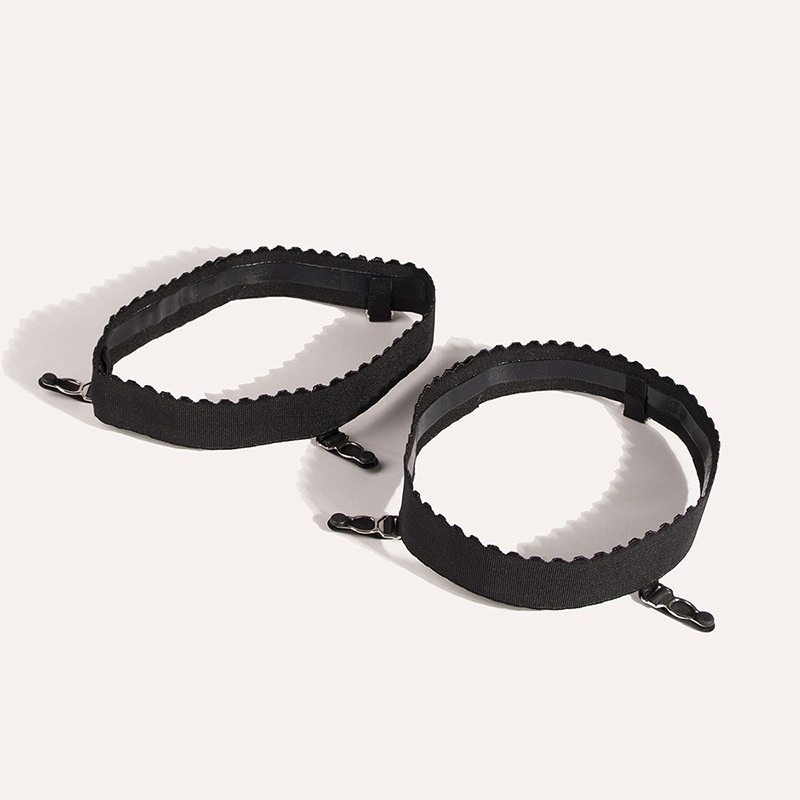 Women's Anti-slip Elastic Adjustment Thigh Garter Simple Anti-slip Strip Lace Sock Clip