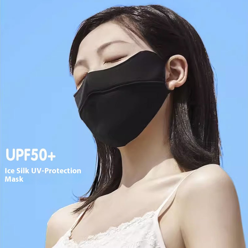 Summer Sunscreen Mask Anti-ultraviolet Female Thin Summer Full Face Protection Ice Silk Ice Mask
