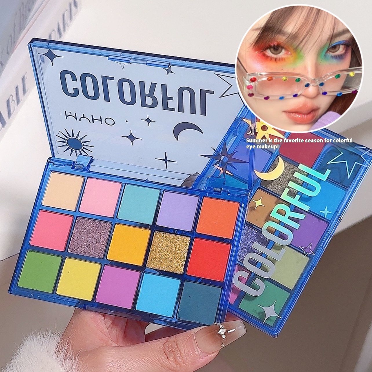 Sweet Dream Fantasy 15 Color Eyeshadow Plate Pearlescent Matte Waterproof Not Easy To Sizzling Silty Fine Colorful Eyeshadow Student