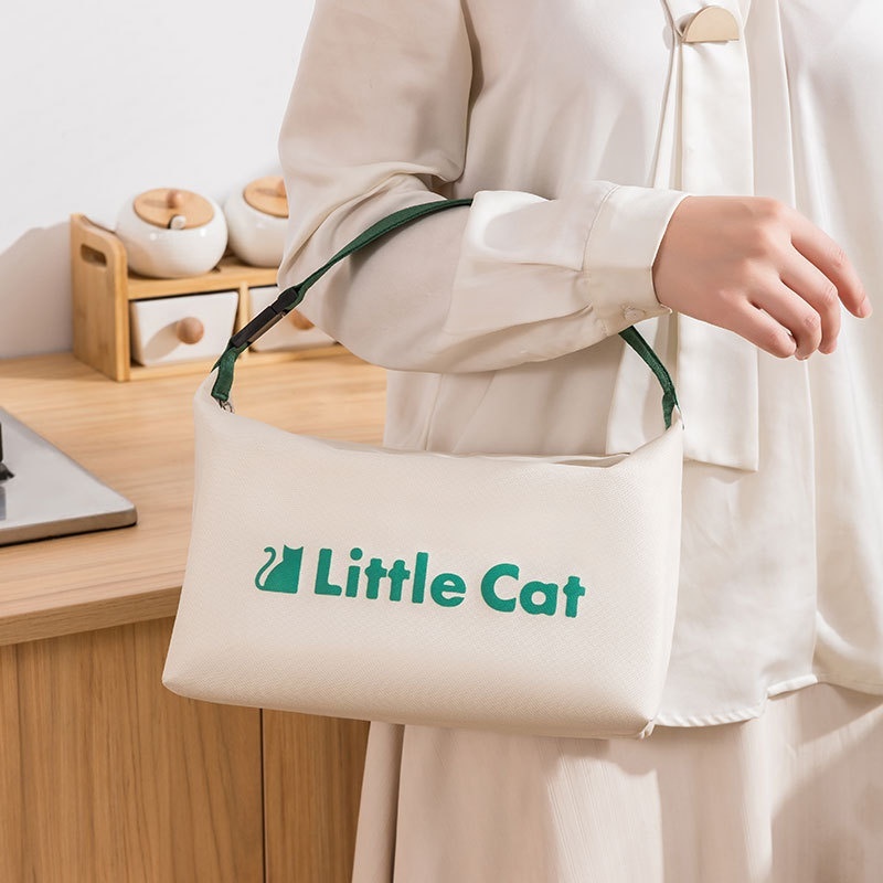 Cute Student Lunch Bag Portable Aluminum Filmulation Lunch Box Bag To Work Lunch Bag Pack Lunch Bag