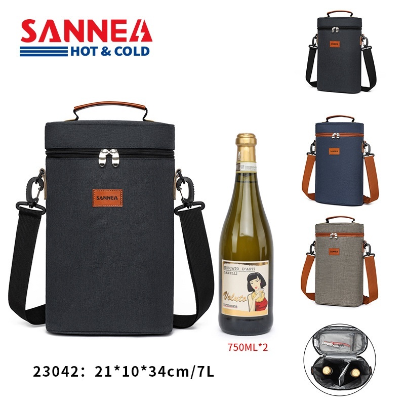 Wine Ulation Bag Refrigerator Bag Thickened Waterproof Cold Keeping Fresh Ice Bag Portable Shoulder Champagne Wine Bag