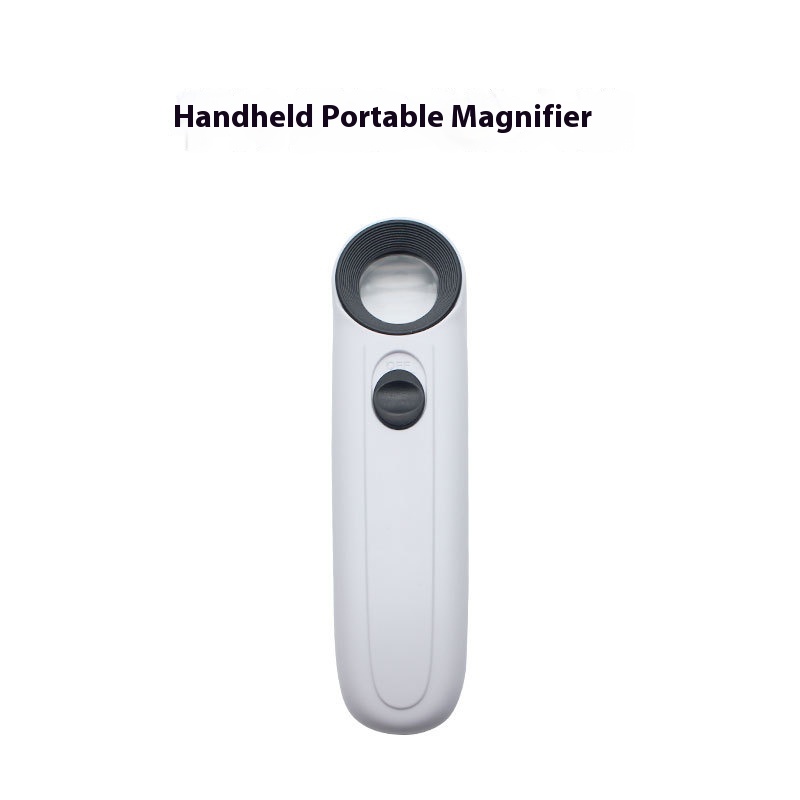 Handheld Magnifying Glass With LEDLight40 Times High Magnification High Definition Acrylic Lens For Jade Jewelry Identification6b-1 B