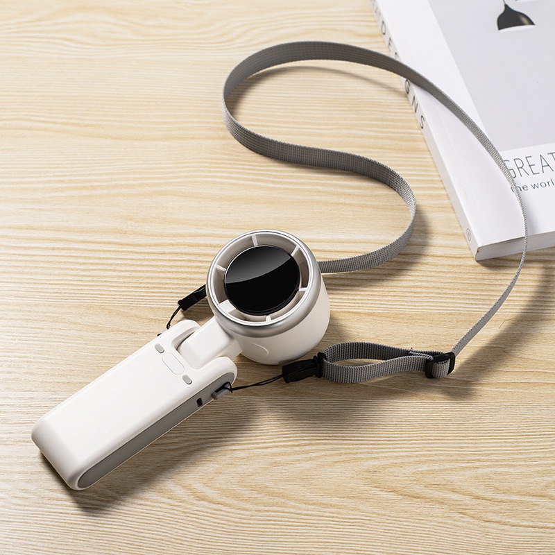 Outdoor Handheld Mini Fan USBDesktop Fan Brushless Motor Hanging Neck Small Fan