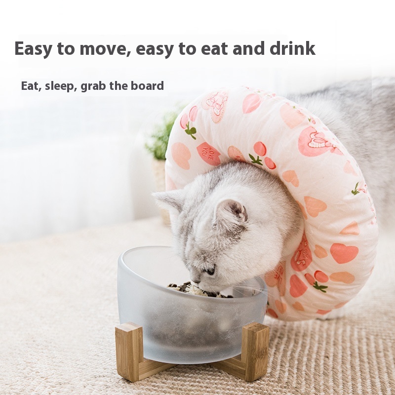 Cat Elizabethan Collar Waterproof Soft Collar Sterilization Anti-licking And Biting Cats And Dogs Universal Shame Head Cover Protective Head Cover