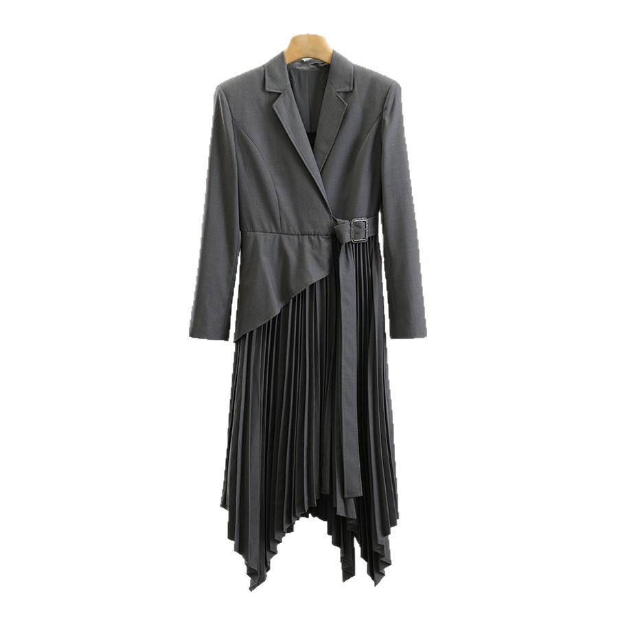 Suspender Dress + Pleated Dress Two-piece Set